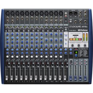 MEZCLADORA ANALOGA PRESONUS STUDIOLIVE AR16C E INTERFAZ DE AUDIO -12 CANALES