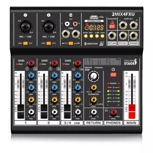 PROEL 2MIX4FXU MEZCLADOR DE 4 CANALES INTERFAZ USB