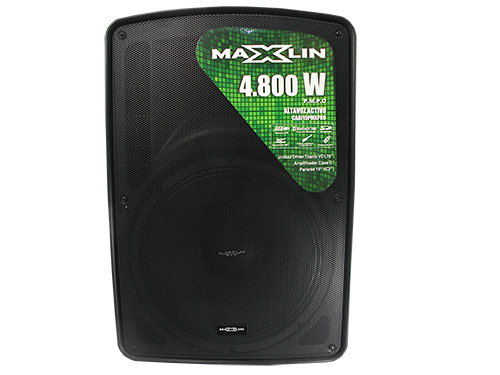Cabina activa Maxlin 15P · 4800 PMPO — imagen de referencia