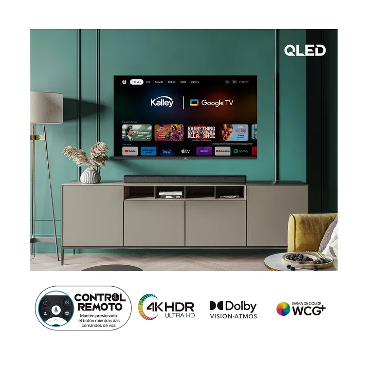 TV KALLEY 43 PULGADAS GTV43QLED 4K UHD - Imagen 2