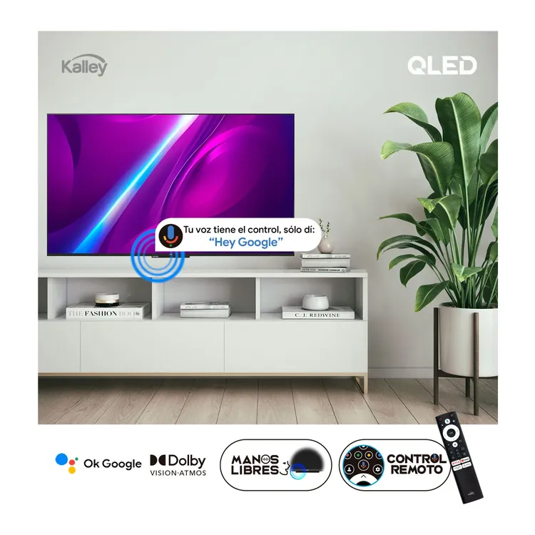 TV KALLEY 55 PULGADAS GTV55UHDQV2 QLED 4K - Imagen 2