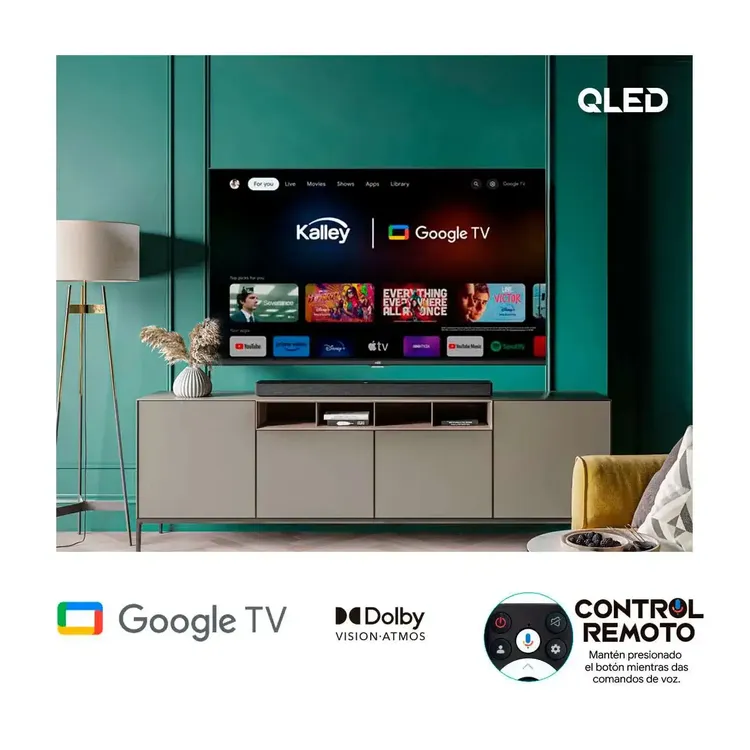 TV KALLEY 58 PULGADAS GTV QLED 4K UHD - Imagen 2