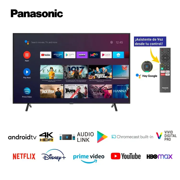 TV PANASONIC 43 PULGADAS 43HX550H 4KUHD - Imagen 2