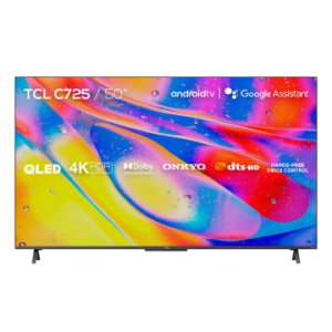 TV TCL 50 PULGADAS 50C725 QLED 4K UHD Google Tv