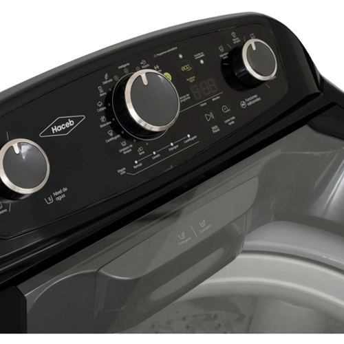 Lavadora HACEB Carga superior 13 KG AWÜA Manual Color Negro - Imagen 2