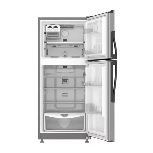 Nevera Whirlpool No Frost congelador Superiror 234 litros Color Gris - Imagen 2