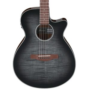 Guitarra Electroacustica Ibanez Aeg70-Transparent Charcoal Burst High Gloss