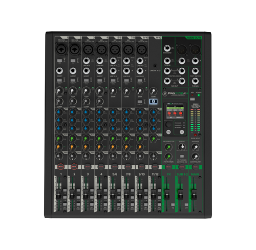 MEZCLADOR ANALOGO USB PROFX12v3+ DE 12 CANALES