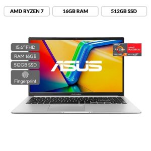 Portatil Asus VivoBook AMD Ryzen 7U/Ram 16GB/512GB SSD/15.6" FHD