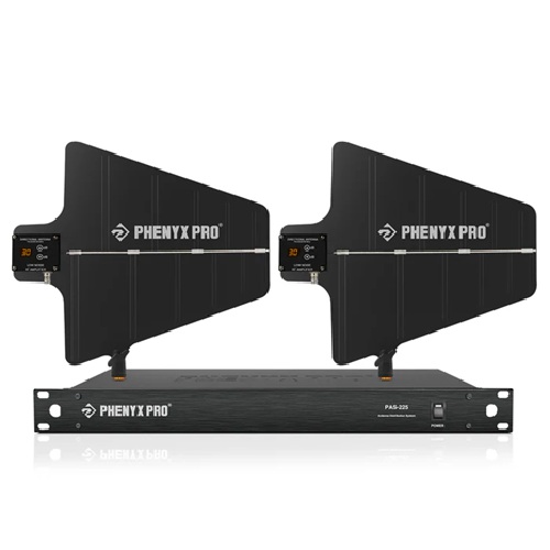 Paquete de Sistema PAS-225X de Distribución de Antenas para Sistemas de Micrófono Inalámbrico UHF