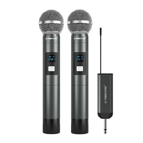 Sistema de Micrófono Inalámbrico PDP-2-2H Portátil Digital Doble