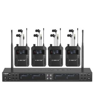 PTM-33-4B Sistema de Monitor In-Ear Mono Inalámbrico UHF con 4 Salidas Loop