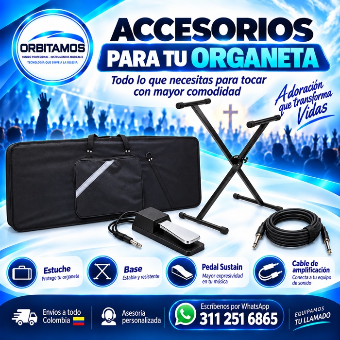 ORGANETA YAMAHA PSR E 383 CON ESTUCHE, BASE, PEDAL SUSTAIN Y CABLE DE AMPLIFICACION - Imagen 5