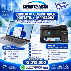 COMBO DE COMPUTADOR HP E IMPRESORA EPSON